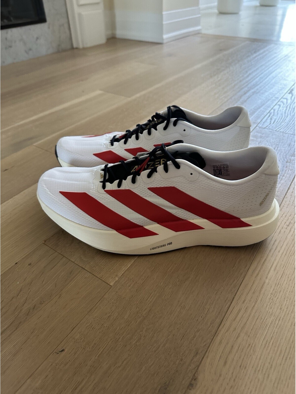 Adidas Adizero Evo Sl Woven M Size 14 Ftwwht/Mcord/Celac
